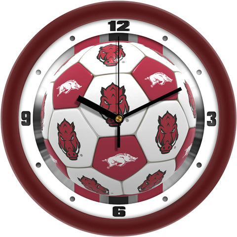 Arkansas Razorbacks - Soccer Wall Clock