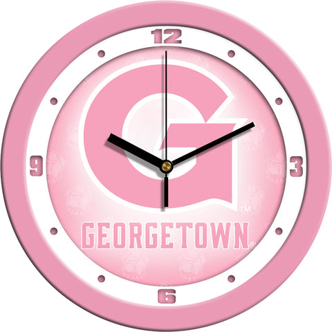 Georgetown Hoyas - Pink Wall Clock