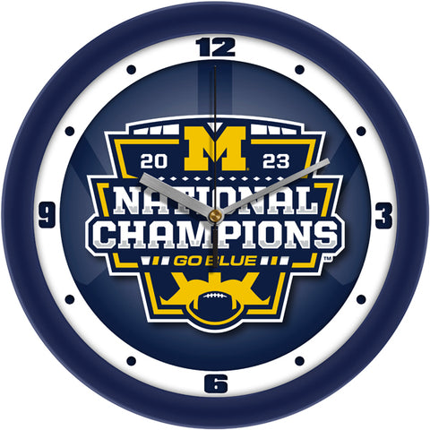 Michigan Wolverines 2023 Champions Dimension Wall Clock