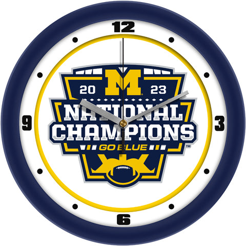 Michigan Wolverines 2023 Champions Traditional Wall Clock