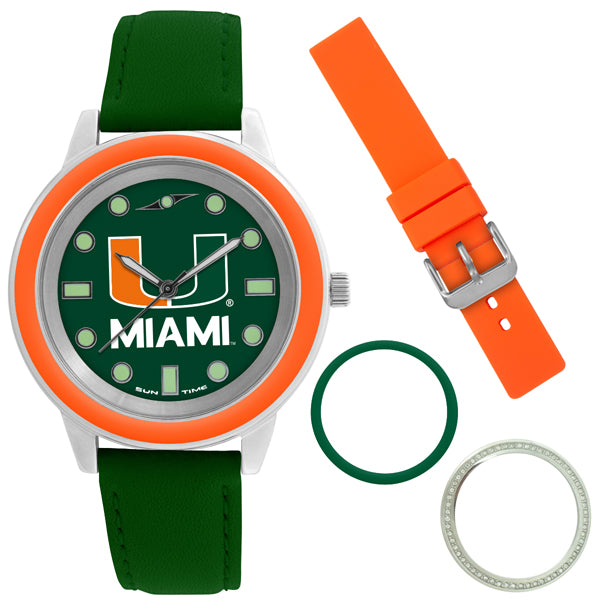 Miami Hurricanes Colors Watch Gift Set – SuntimeDirect