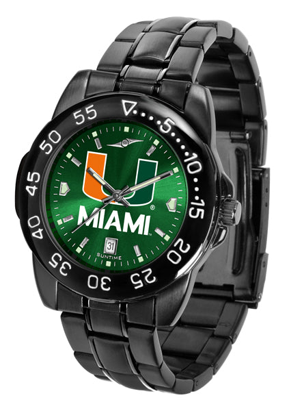 ?Unisex MIAMI HURRICANES GAME TIME wrist watch Miami Hurricanes Colors Watch Gift Set – SuntimeDirect main image 2