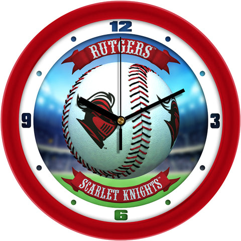 Rutgers Scarlet Knights - Home Run Wall Clock