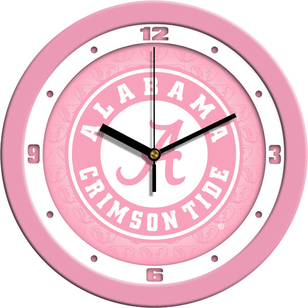 Alabama Crimson Tide - Pink Wall Clock - SuntimeDirect