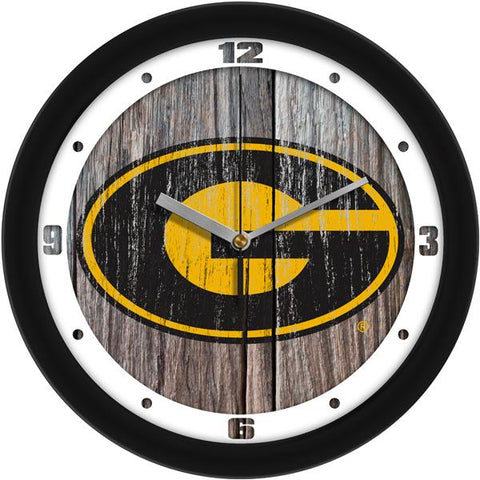 Grambling State University Tigers - Weathered Wood Wall Clock - SuntimeDirect