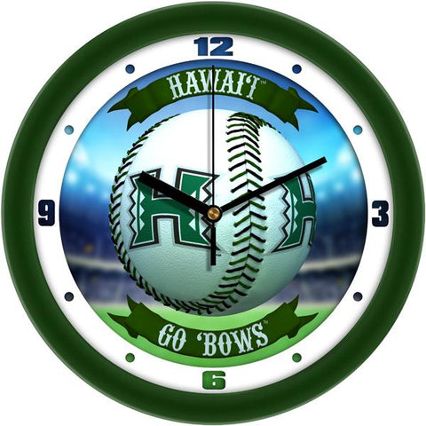 Hawaii Warriors - Home Run Wall Clock - SuntimeDirect