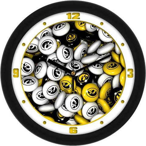 Iowa Hawkeyes - Candy Wall Clock - SuntimeDirect
