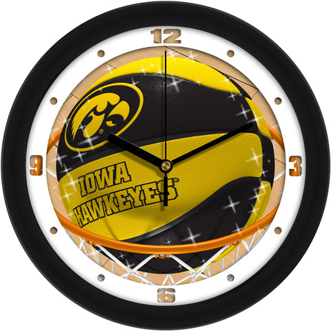 Iowa Hawkeyes - Slam Dunk Wall Clock - SuntimeDirect