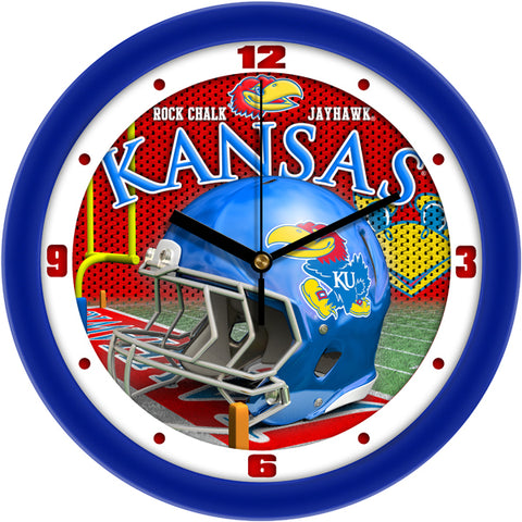 Kansas Jayhawk - Football Helmet Wall Clock - SuntimeDirect