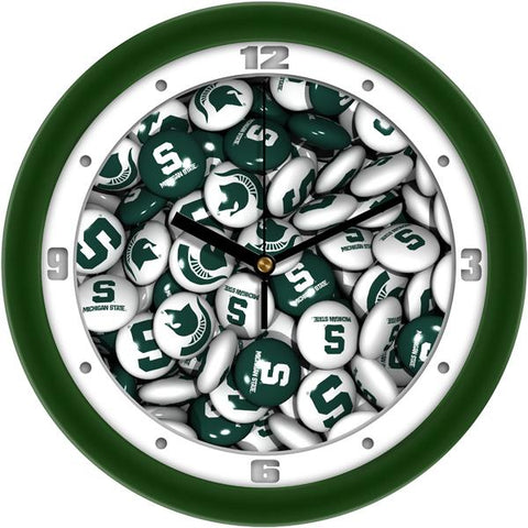 Michigan State Spartans - Candy Wall Clock - SuntimeDirect