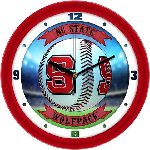 NC State Wolfpack - Home Run Wall Clock - SuntimeDirect