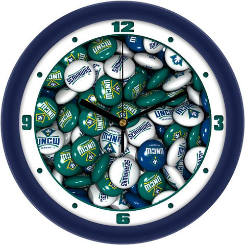 North Carolina Wilmington Seahawks - Candy Wall Clock - SuntimeDirect