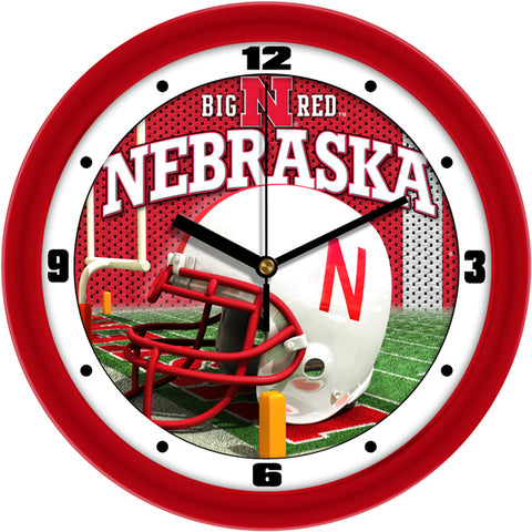 Nebraska Cornhuskers - Football Helmet Wall Clock - SuntimeDirect