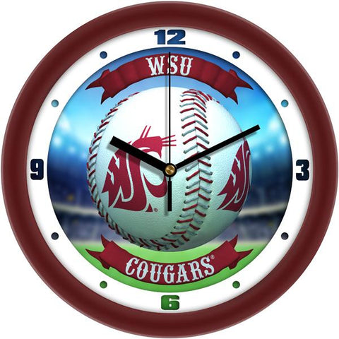 Washington State Cougars - Home Run Wall Clock