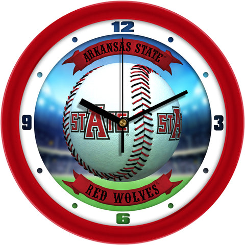 Arkansas State Red Wolves - Home Run Wall Clock