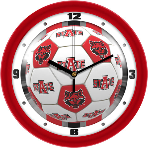 Arkansas State Red Wolves - Soccer Wall Clock