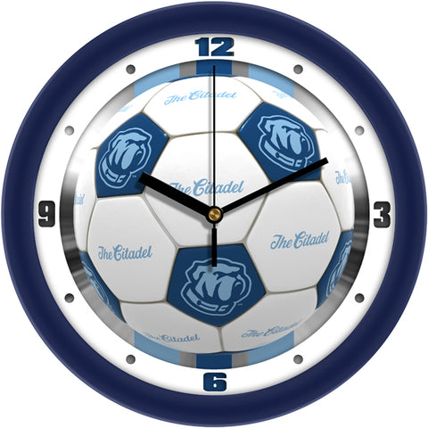 Citadel Bulldogs - Soccer Wall Clock - SuntimeDirect