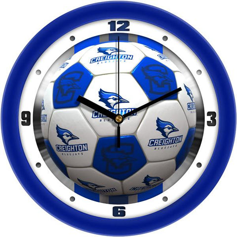 Creighton University Bluejays - Soccer Wall Clock - SuntimeDirect