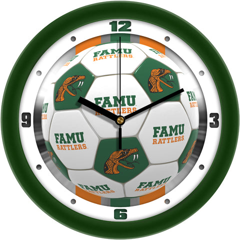 Florida A&M Rattlers - Soccer Wall Clock