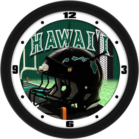 Hawaii Warriors - Football Helmet Wall Clock