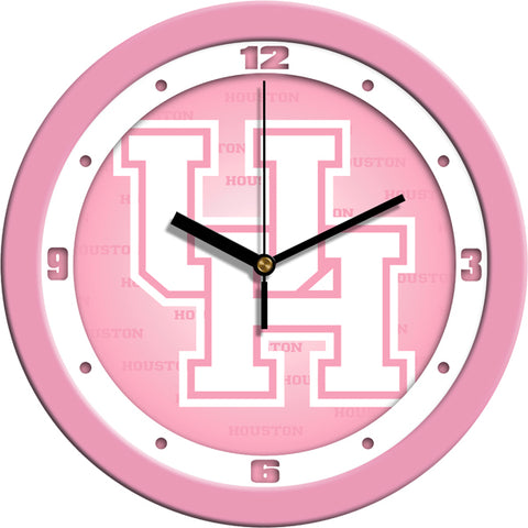 Houston Cougars - Pink Wall Clock