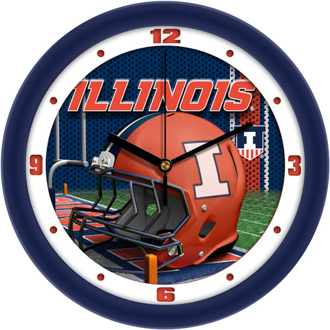 Illinois Fighting Illini - Football Helmet Wall Clock - SuntimeDirect