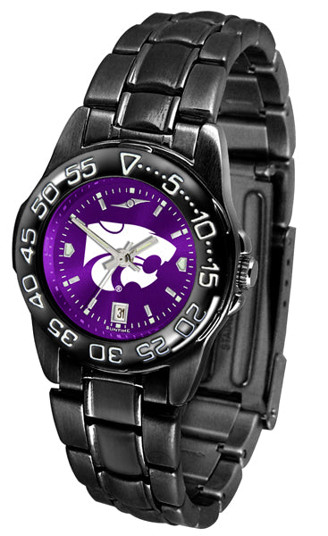 K-State Wildcats Sun Tiime Women\'s Watch – Japanese Quartz – Black Leather Strap SKMEI-Women-s-Watches-Ladies-  main image 4