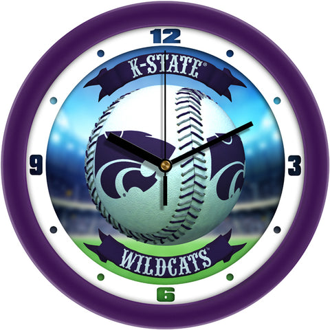 Kansas State Wildcats - Home Run Wall Clock