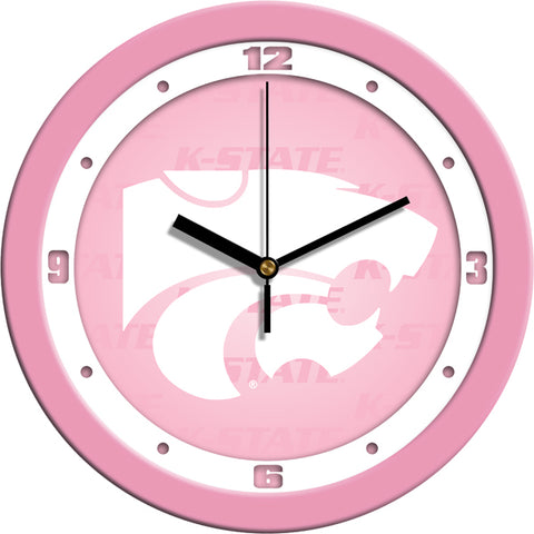 Kansas State Wildcats - Pink Wall Clock - SuntimeDirect