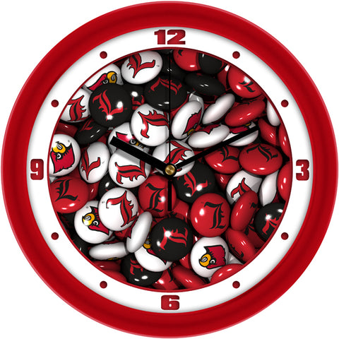 Louisville Cardinals - Candy Wall Clock