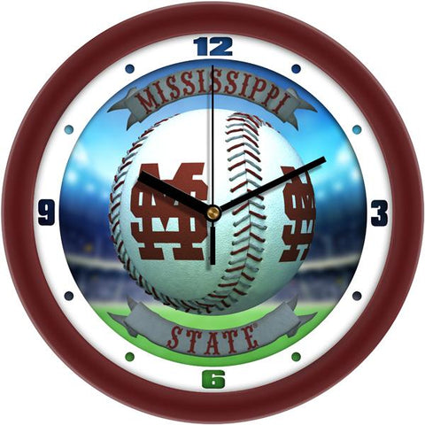 Mississippi State Bulldogs - Home Run Wall Clock - SuntimeDirect