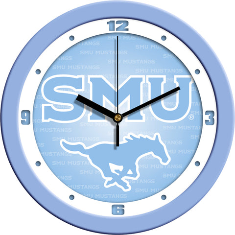 Southern Methodist University Mustangs - Baby Blue Wall Clock - SuntimeDirect