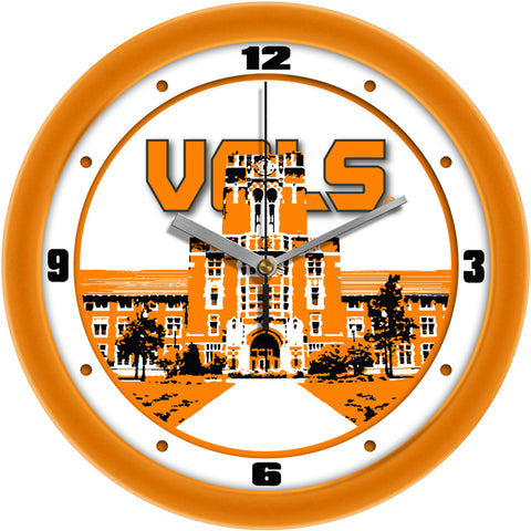 Tennessee Volunteers Wall Clock - Campus Art - Non Ticking Silent Movement - 11.5"