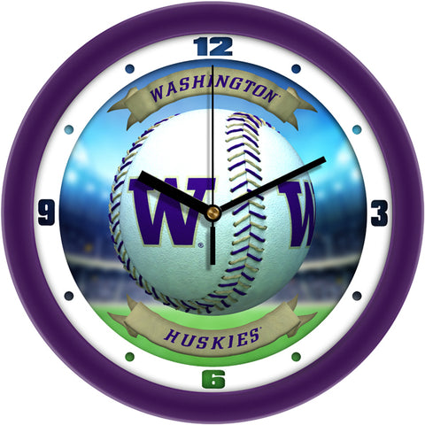 Washington Huskies - Home Run Wall Clock
