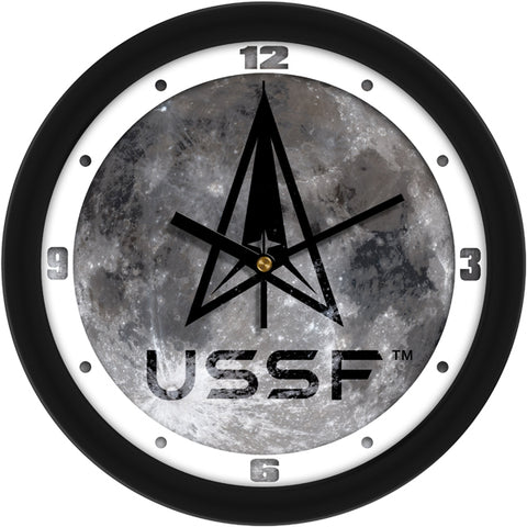 US Space Force - Moon Wall Clock