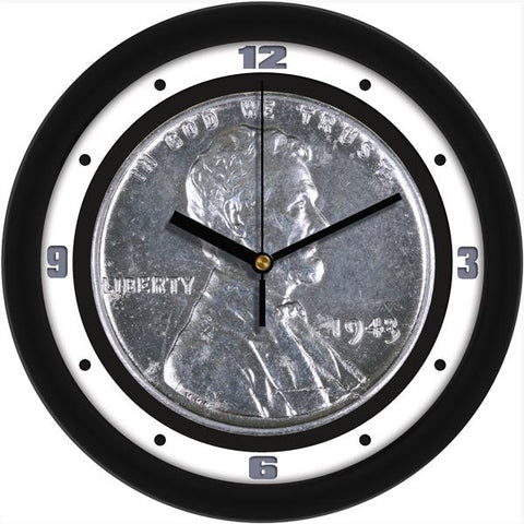 1943 Steel Penny Coin Collectors Wall Clock - SuntimeDirect