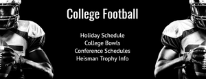Remaining 2020 College Football Game & Event Schedule
