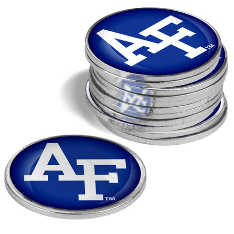 Air Force Falcons Golf Ball Markers 12 Pack