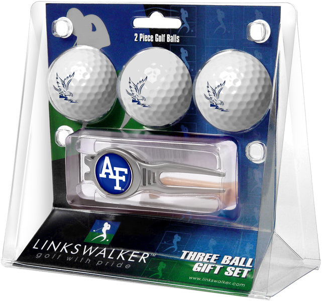 Air Force Falcons 3 Golf Ball Gift Pack with Kool Divot Tool