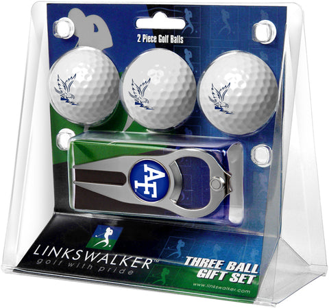 Air Force Falcons 3 Golf Ball Gift Pack with Hat Trick Divot Tool