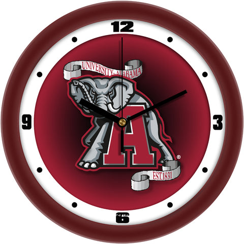 Alabama Crimson Tide Team Spirit Wall Clock 2 - Silent Non-Ticking Movement