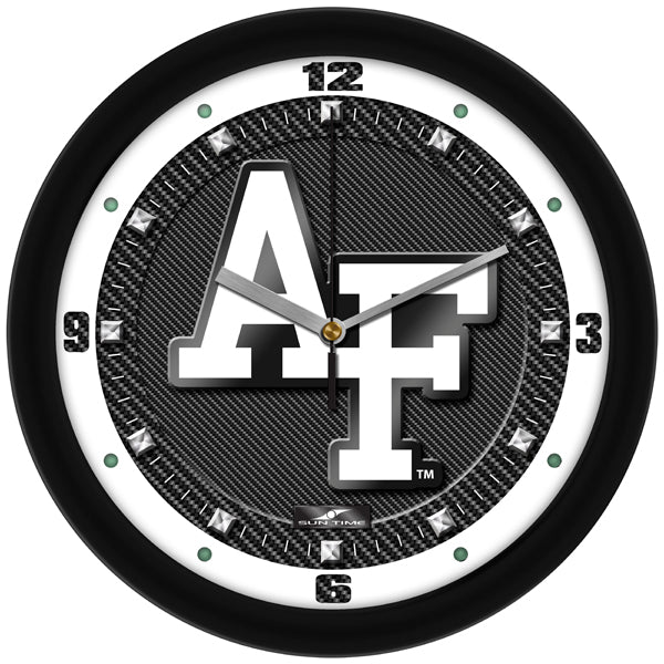 Air Force Falcons - Carbon Fiber Textured Wall Clock