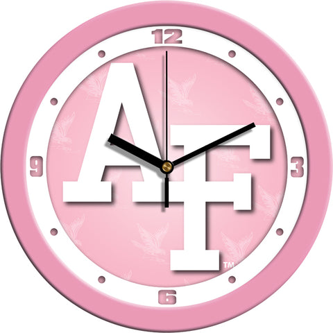 Air Force Falcons - Pink Wall Clock