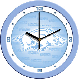Arkansas Razorbacks - Baby Blue Wall Clock