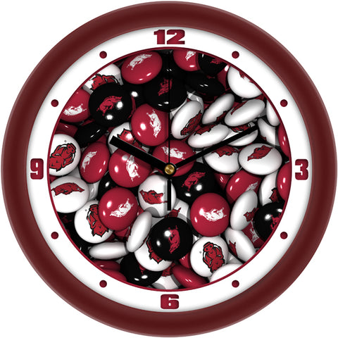 Arkansas Razorbacks - Candy Wall Clock