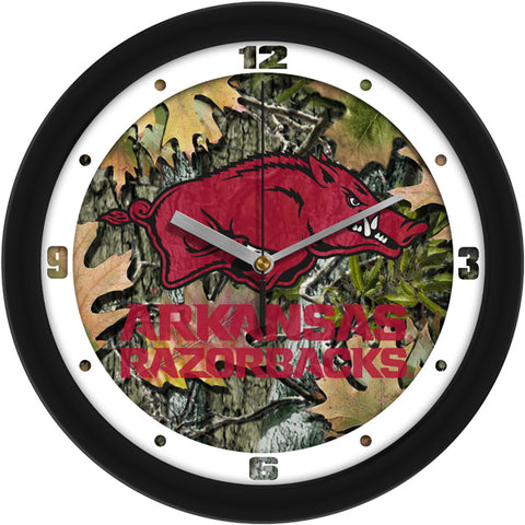 Arkansas Razorbacks - Camo Wall Clock