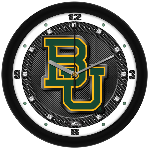 Baylor Bears - Carbon Fiber Textured Wall Clock