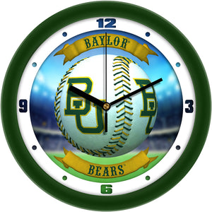 Baylor Bears - Home Run Wall Clock