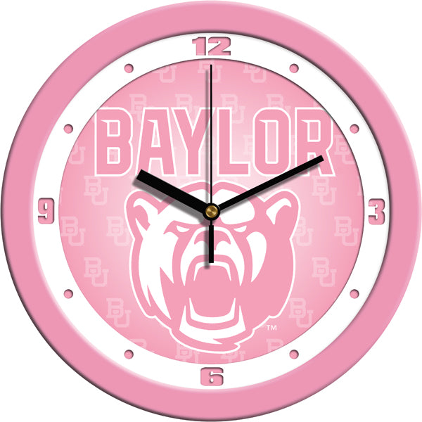 Baylor Bears - Pink Wall Clock