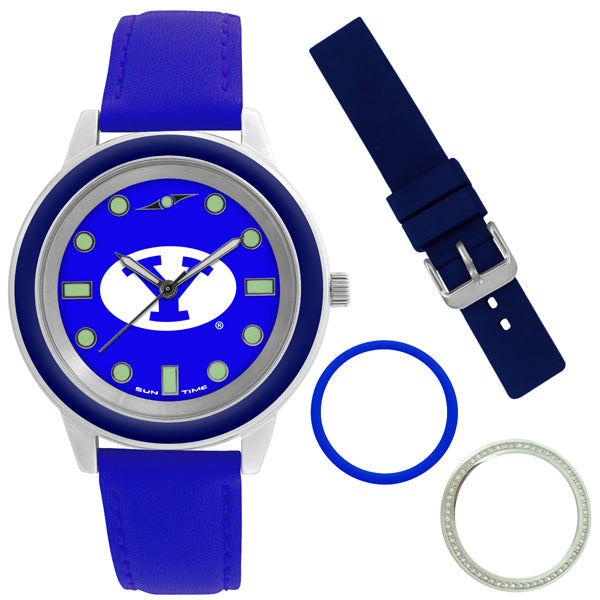 Brigham Young Cougars Unisex Colors Watch Gift Set